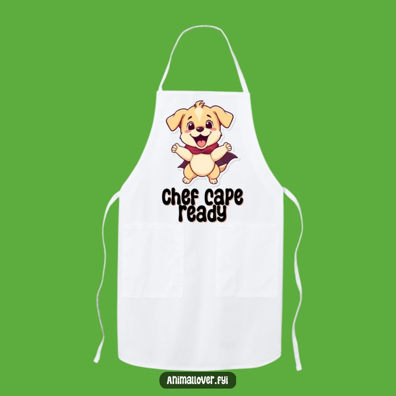 Funny Puppy Superhero Apron - Cook Like a Hero Gift!