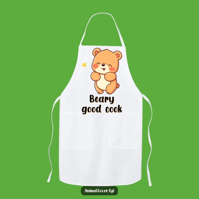 Funny Bear Chef Apron - Warm Hugs for Happy Cooks Gift