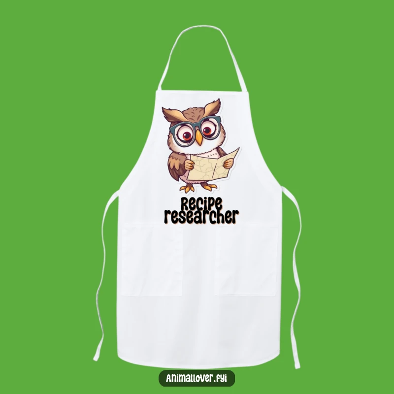 Funny Owl Spectacles Apron: Kitchen Curious Scholar Wear, Wise & Funny