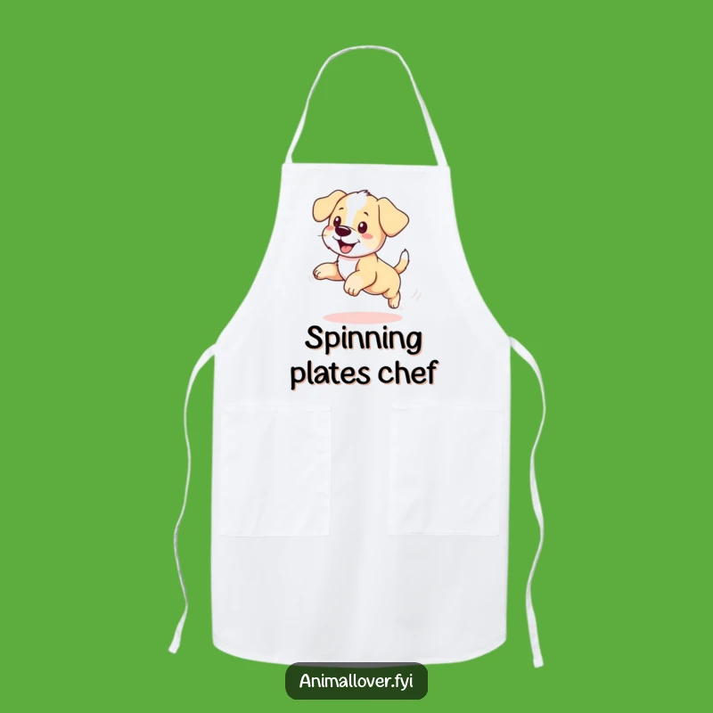 Funny Puppy Chef Apron: Hilarious Dog Design for a Playful Kitchen Experience
