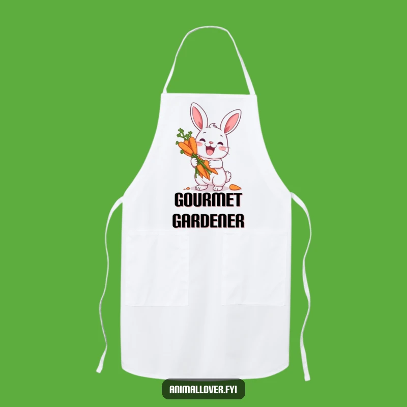 Funny Rabbit Carrot Treasure Apron - Chef's Delight & Hilarious Kitchen Gift