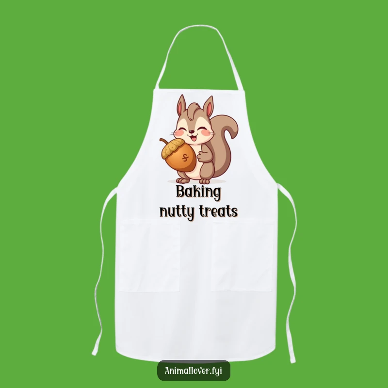 Funny Squirrel Winking Apron: Cook with Hilarious Woodland Flair