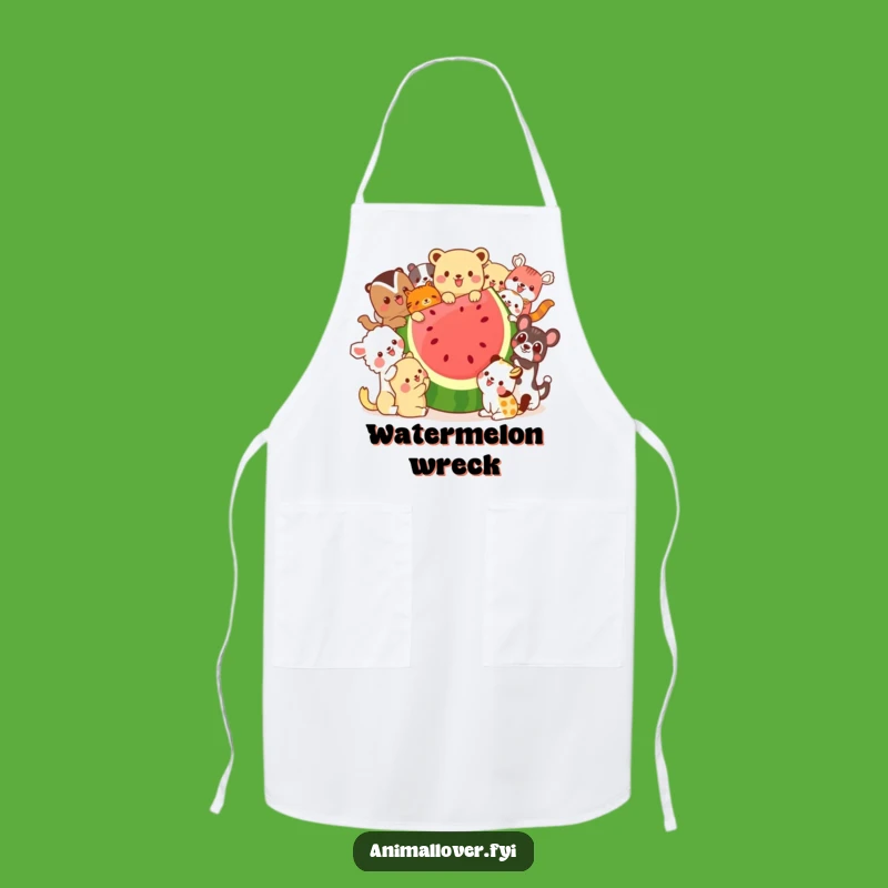 Funny Watermelon Animals Apron - Cook Up Some Fun in the Kitchen!