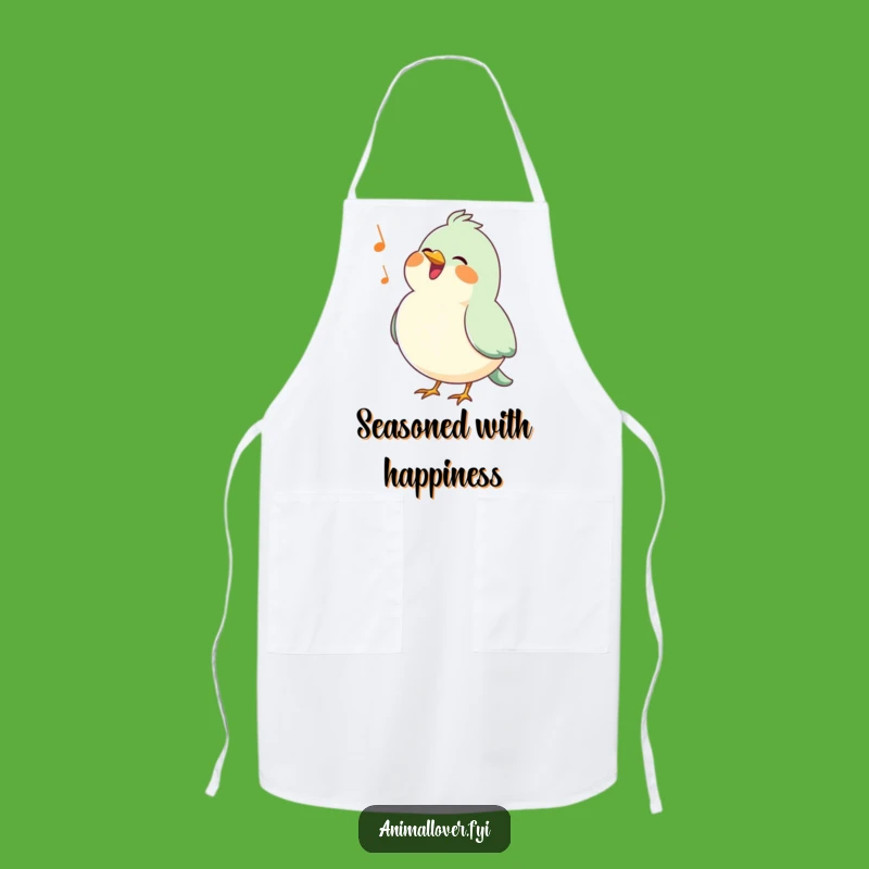 Funny Bird Apron: Chef's Cheerful Tune for a Happy Kitchen