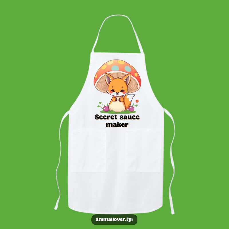 Funny Fox Garden Apron: Add Whimsy to Your Cooking Adventures