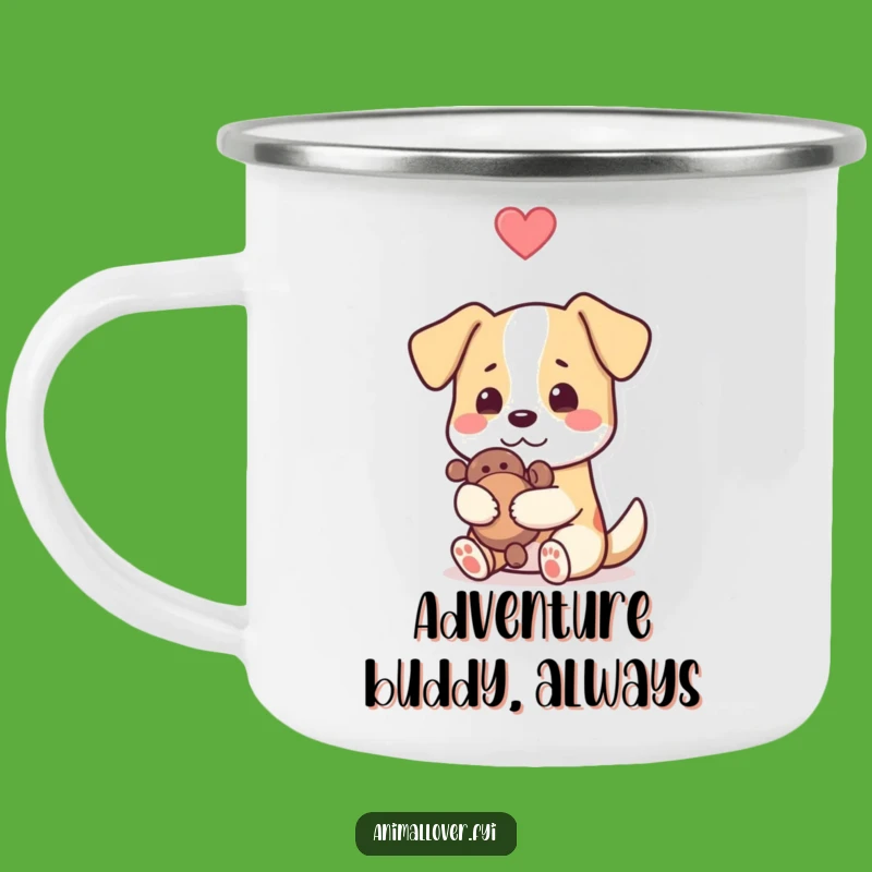 Funny Dog Adventure Mug - Pet Hugging Toy Camp Cup, Unique Funny Gift