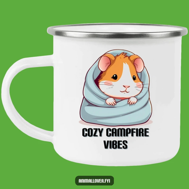 Funny Guinea Pig Camping Mug: Cozy Critter Adventure Cup Gift