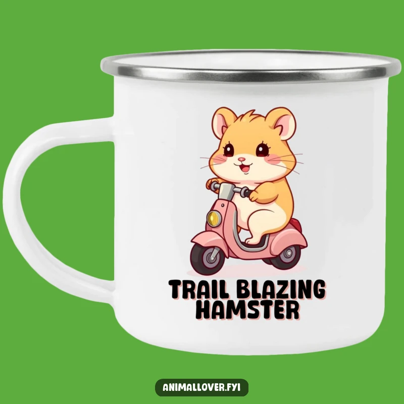 Funny Hamster Scooter Camping Mug - Adventure Fuel Gift!