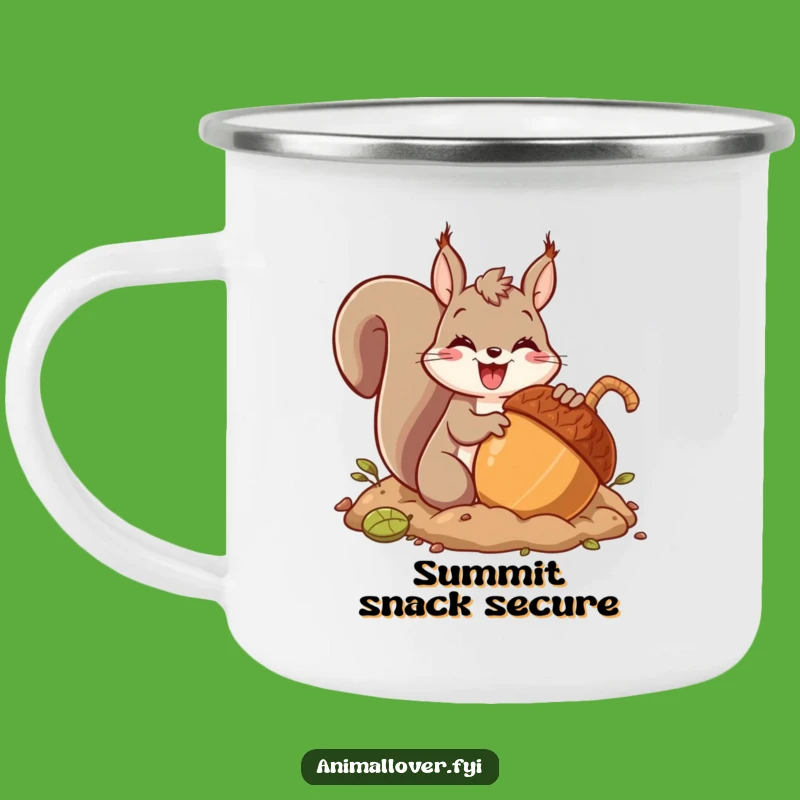 Funny Squirrel Acorn Burying Camping Mug - Outdoor Adventures & Nutty Fun