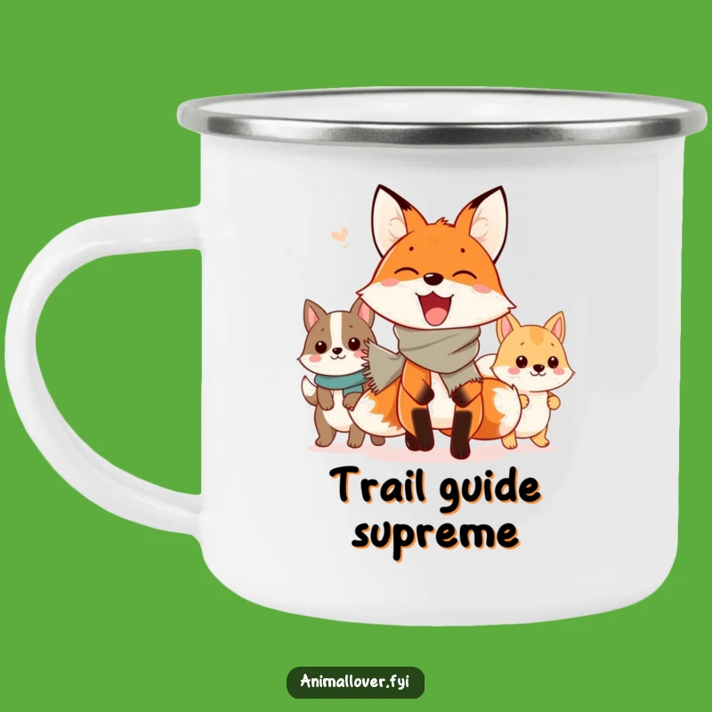 Adventure Ready Funny Fox Parade Camping Mug: Sip in Style with Animal Fun!