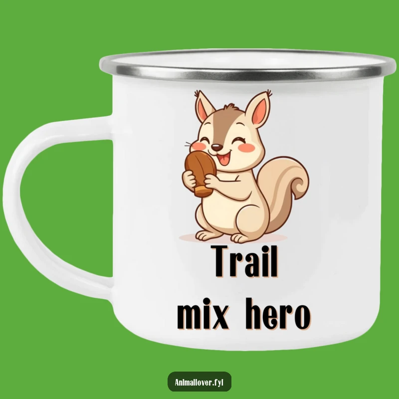 Funny Squirrel Camp Mug: Cheerful Thumbs Up - Adventure Gift