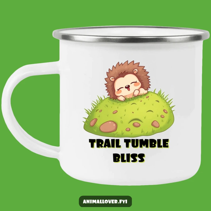 Durable Hedgehog Rolling Camping Mug: Funny Companion for Blissful Adventures