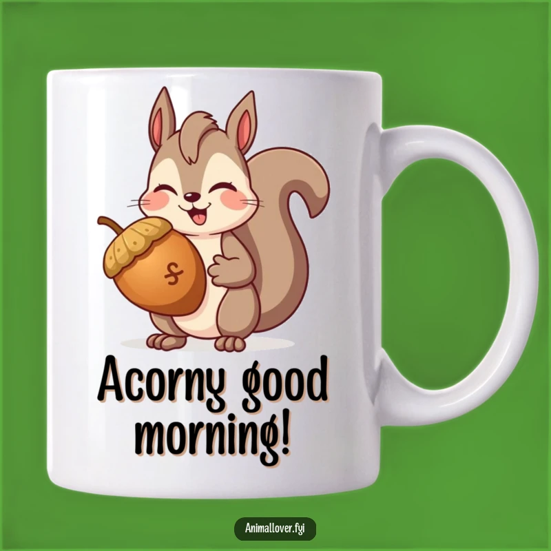 Funny Squirrel Winking Mug: Hilarious Gift for Acorn Lovers and Nutty Friends
