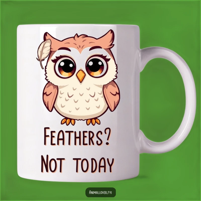 Funny Surprised Owl Mug: Big Eyes Startled Gift for Bird Lovers