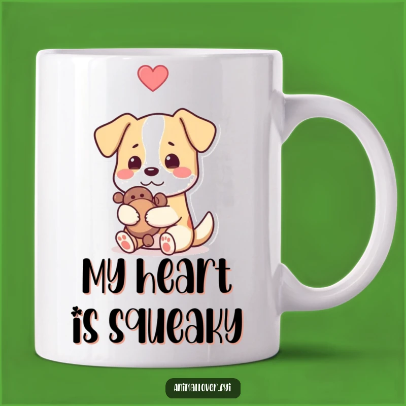 Funny Dog Hugging Toy Mug - Adorable Pet Love Design, Perfect Funny Gift