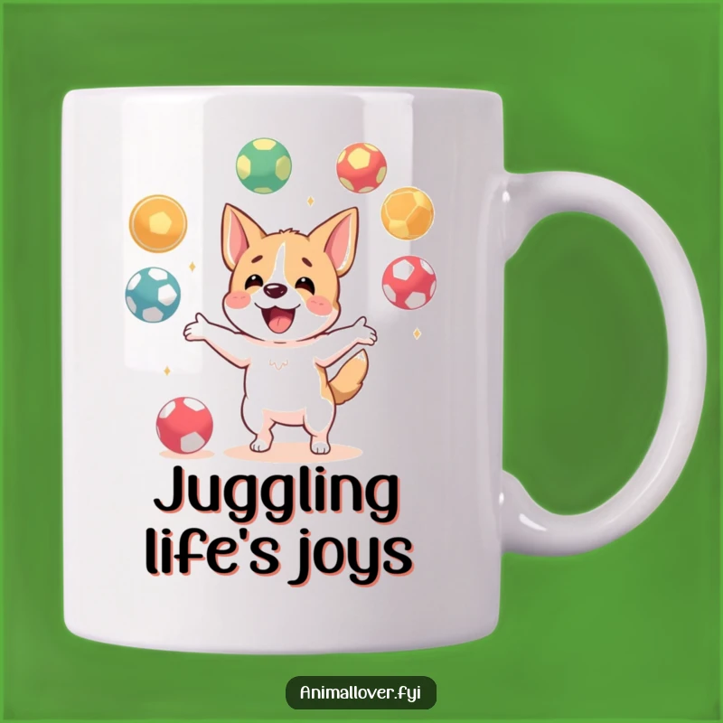 Funny Dog Juggling Mug: A Hilarious Gift for Multitaskers & Dog Lovers!