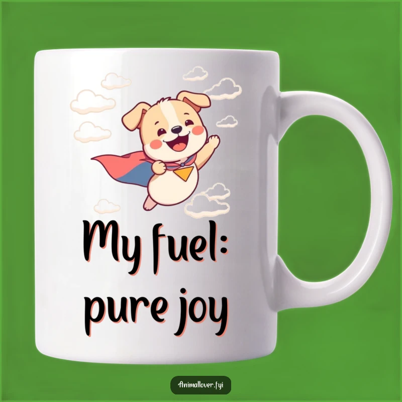 Funny Flying Dog Hero Mug: The Perfect Gift for Dog Lovers Who Believe in Superpups!