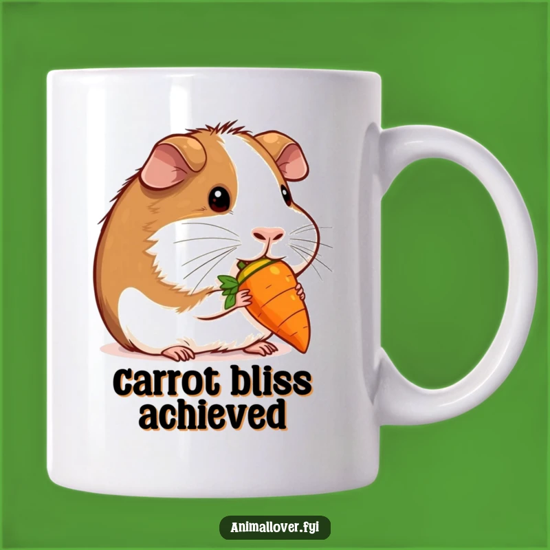 Funny Guinea Pig Carrot Mug: Nibble Your Worries Away! Funny Gift!