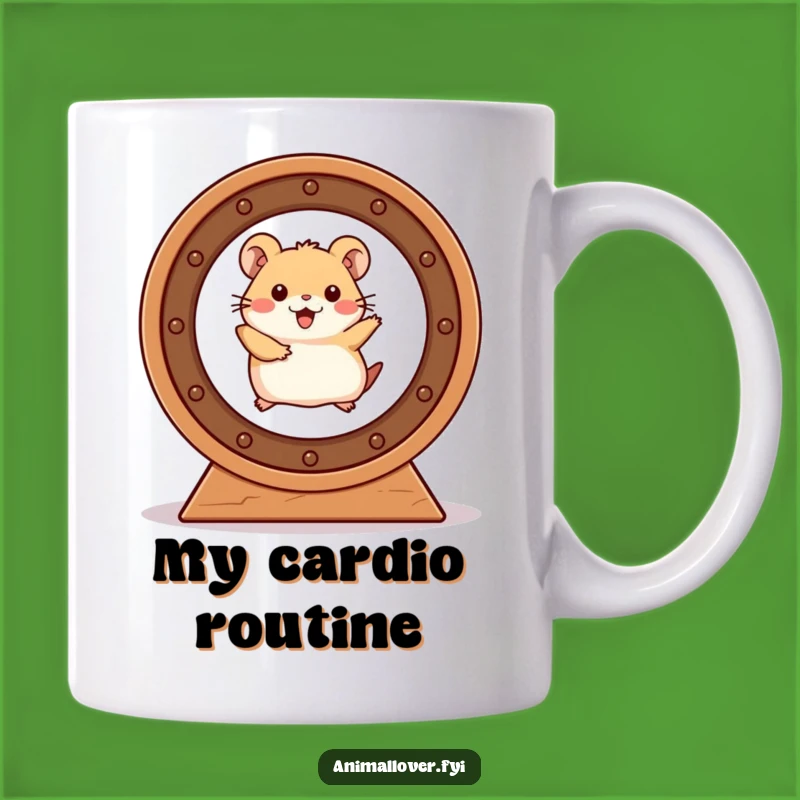 Funny Hamster Wheel Mug: Glee Galore, The Perfect Funny Gift for a Runner!