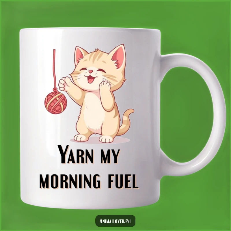 Funny Kitten Yarn Batting Mug: The Purrfect Funny Gift for Cat Lovers
