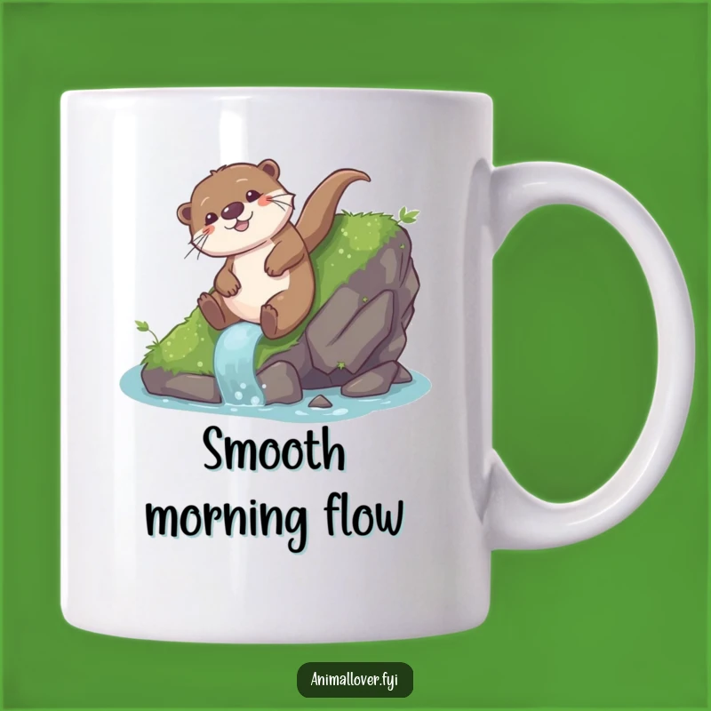 Funny Otter Sliding Mug: Playful Glee - Hilarious Gift for Water Lovers