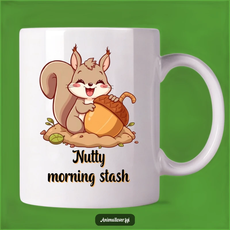 Funny Squirrel Acorn Hoard Mug - Hilarious Nutty Gift for Giggles
