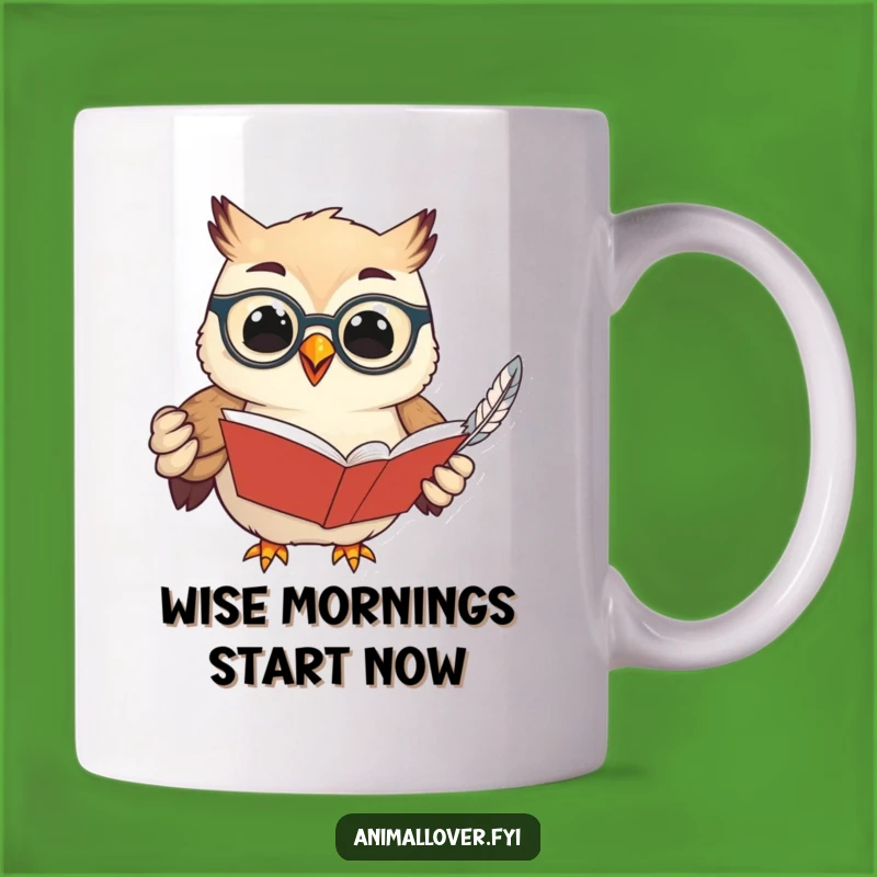 Funny Wise Owl Mug - The Perfect Gift for Book Lovers and Laughter Enthusiasts