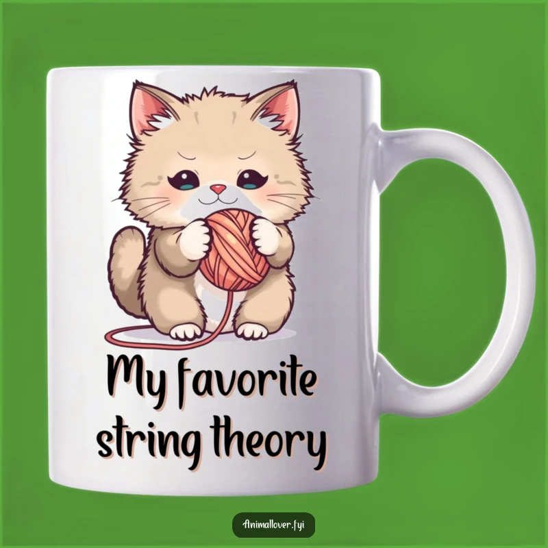 Funny Fluffy Cat Yarn Ball Mug: The Purrfectly Playful Gift for Cat Lovers