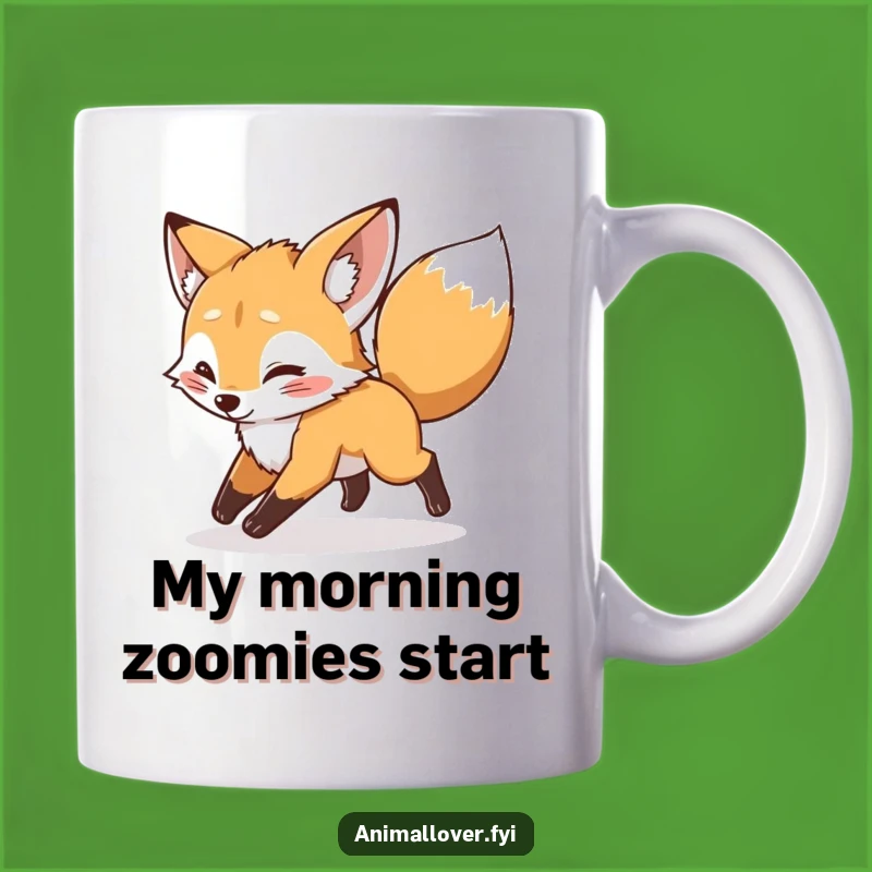 Funny Fox Tail Mug: Chase Fun All Day! Funny Gift!