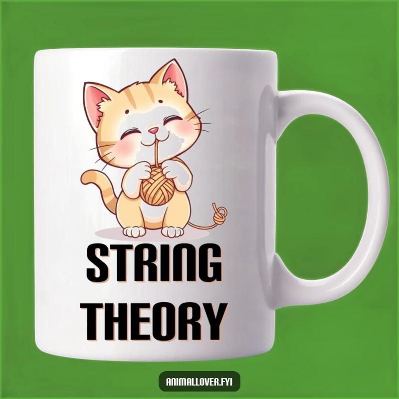 Funny Cat Yarn Ball Mug: The Purrfect Gift for Feline Fans Who Love Cute & Hilarious Furballs!