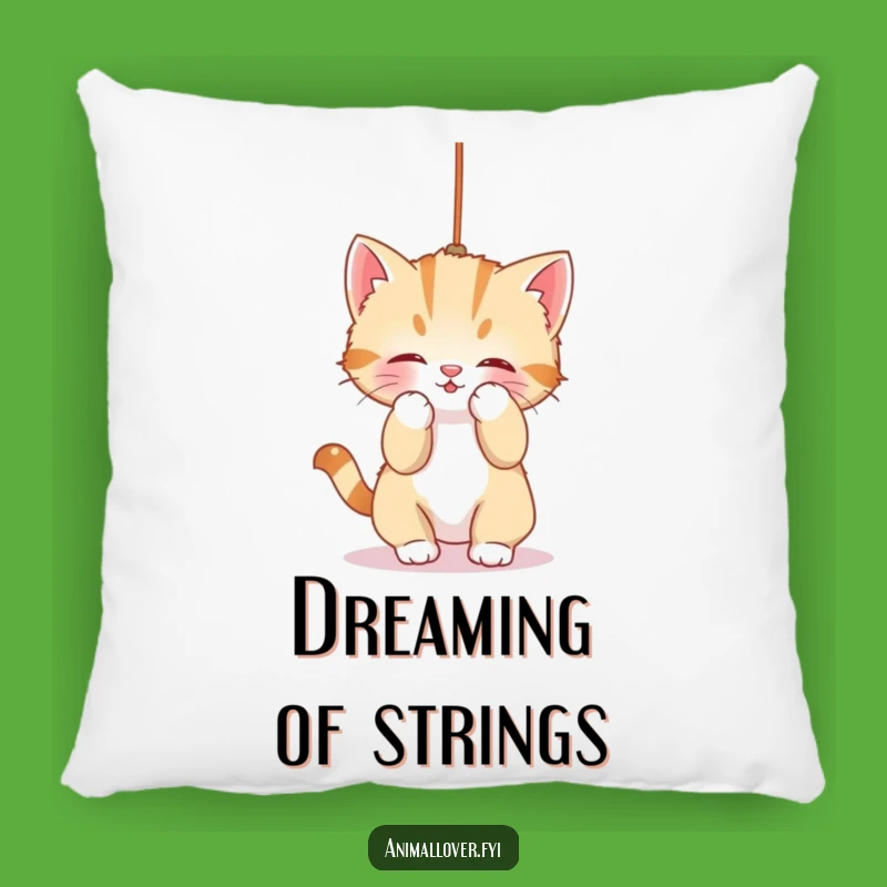 Comfy Funny Kitten String Pillow: Cuddle Up with Adorable Feline Play!