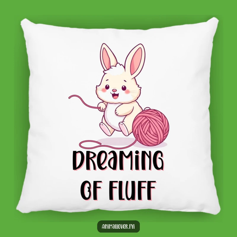 Funny Bunny Yarn Pillow - Cozy Playful Pet Cushion, Perfect Funny Gift