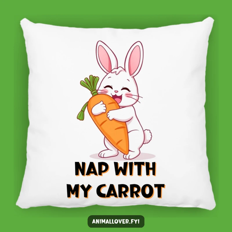 Funny Bunny Carrot Hugging Pillow: Cozy Comfort with a Side of Giggles