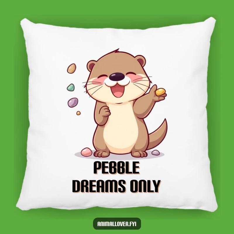 Funny Cozy Otter Pillow - Soft Juggles & Happy Dreams Gift