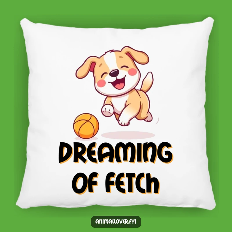 Funny Dog Chasing Pillow: Cozy Up with Playful Pup Comfort