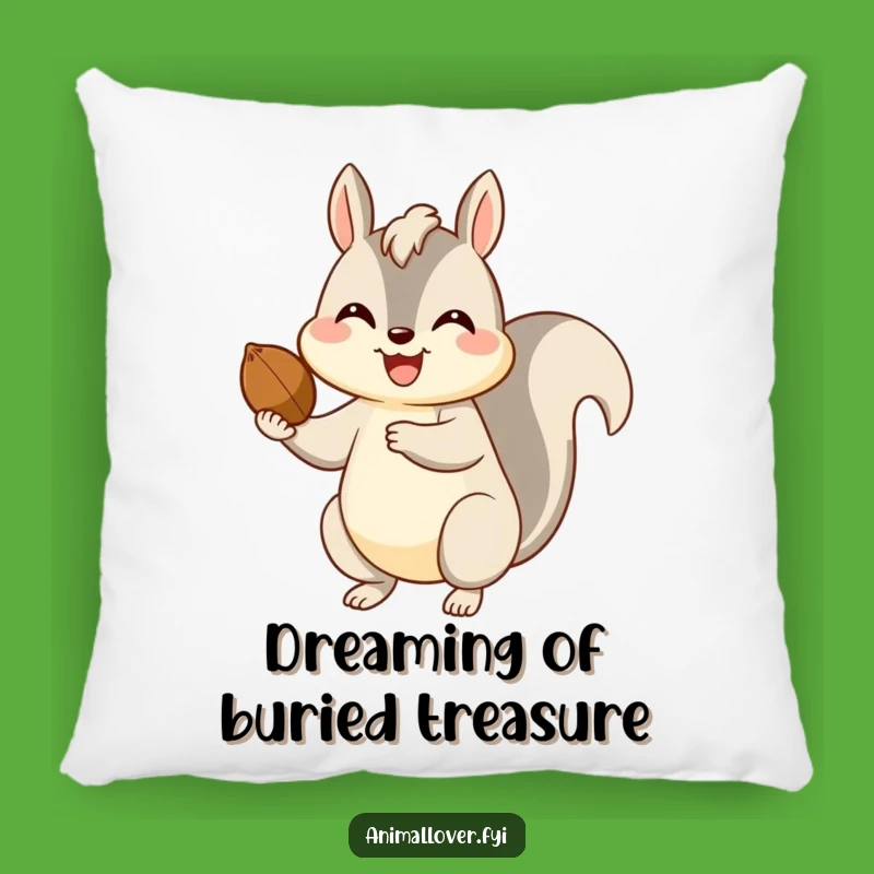 Funny Happy Squirrel Nut Pillow: Cozy Comfort Meets Hilarious Generosity for Your Space
