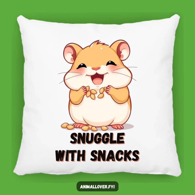 Funny Joyful Hamster Pillow, Bring Cozy Cuteness and Snack-Filled Cuddles