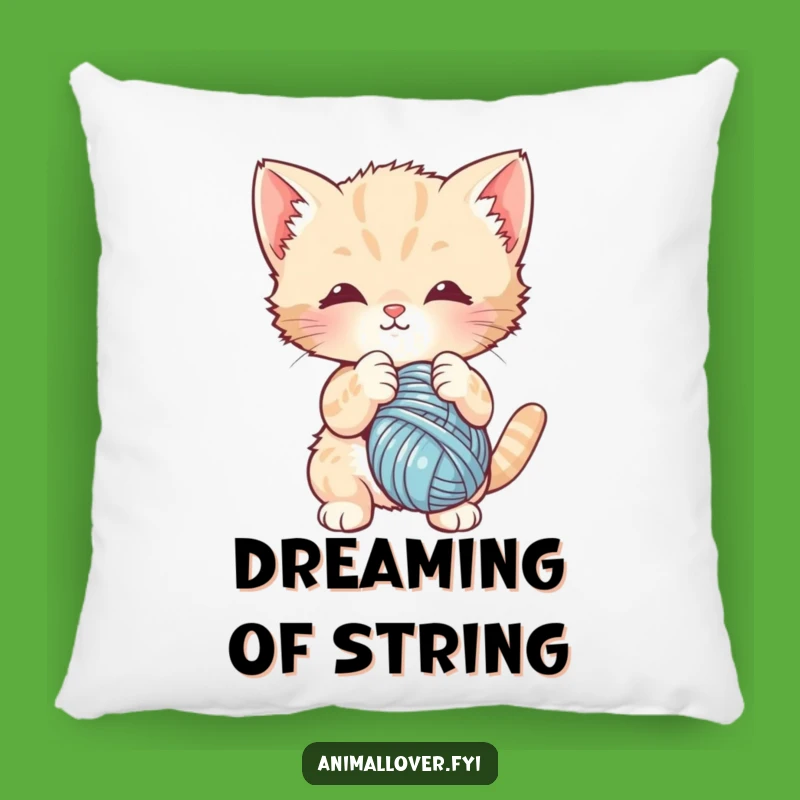 Funny Kitten Yarn Pillow - Cozy Cat Comfort, Perfect Snuggle Gift
