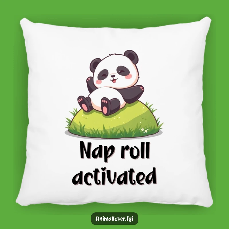Funny Panda Pillow: Cozy & Comical Rolling Panda Decor Gift