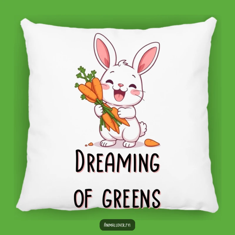 Funny Rabbit Carrot Treasure Pillow - Cozy Comfort & Hilarious Decor