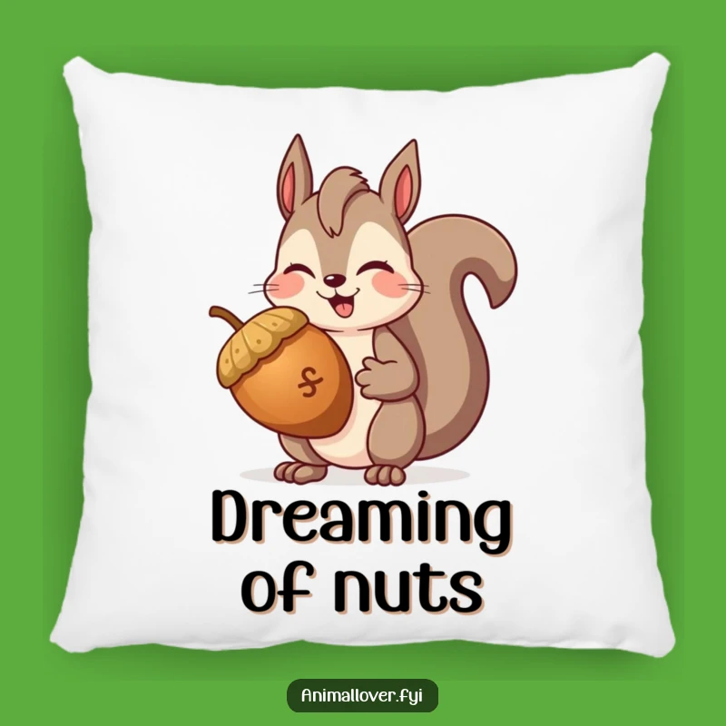 Funny Squirrel Winking Pillow: Cuddle Up with Hilarious Nutty Comfort