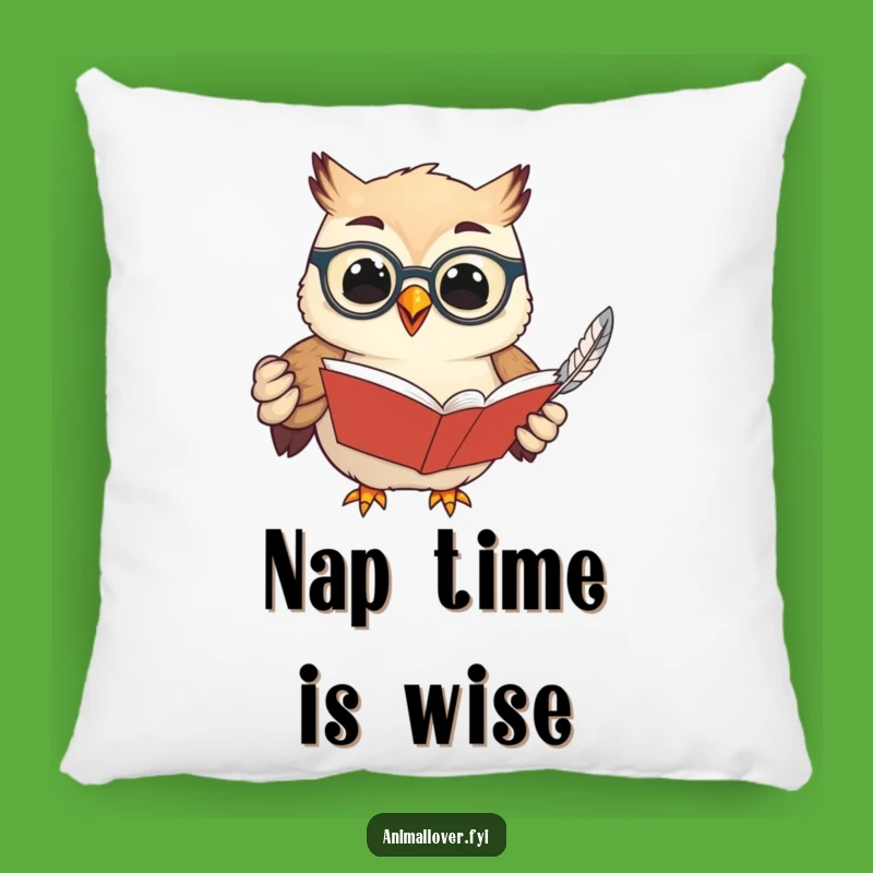 Funny Wise Owl Pillow - Cozy Up with Knowledge and a Laugh
