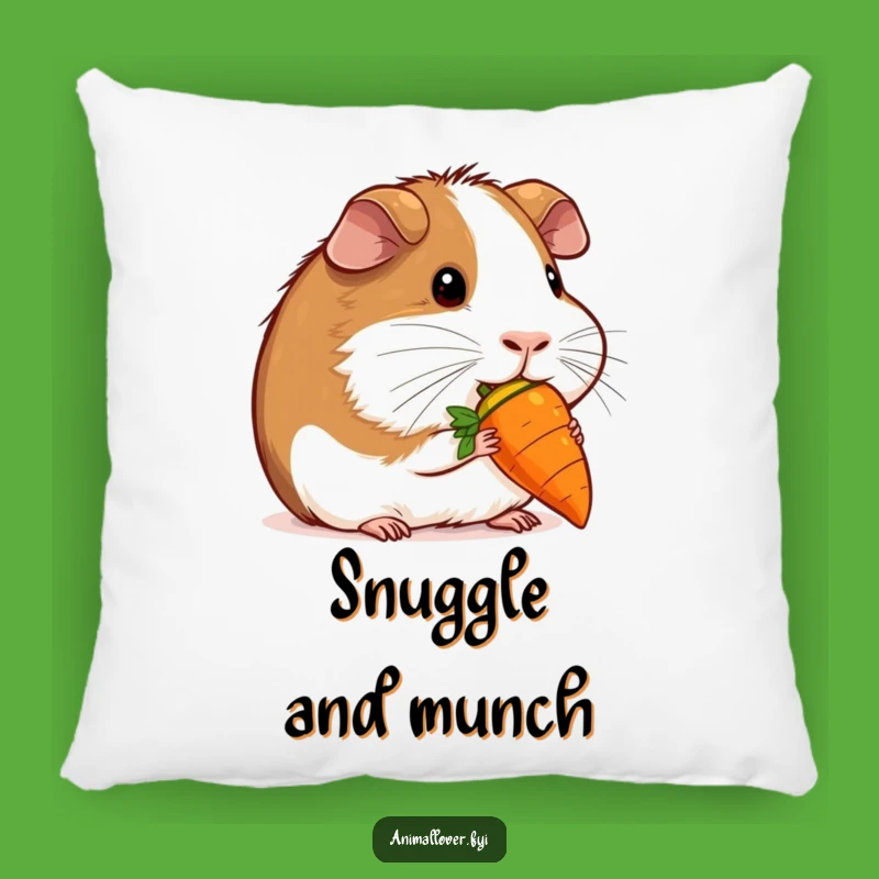 Funny Guinea Pig Carrot Pillow: Cuddle Up with Cuteness! Funny Gift!