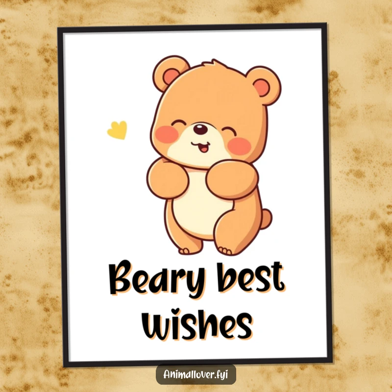 Funny Digital Art: A cheerful bear giving a warm, friendly hug, radiating pure comfort and love.