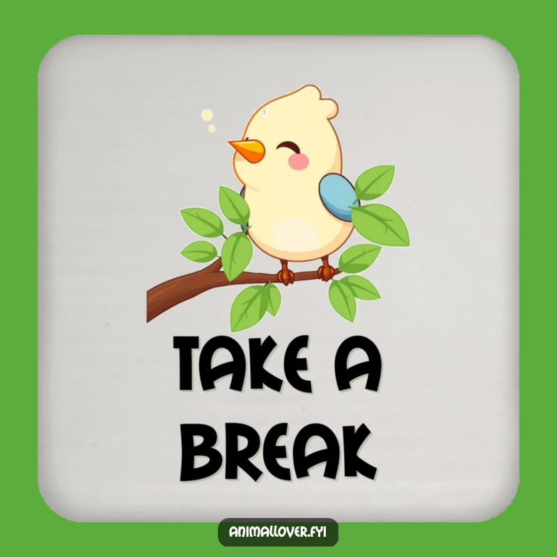 Funny Bird Chirping Coasters: Sip in Style, The Ideal Funny Gift for Decor!