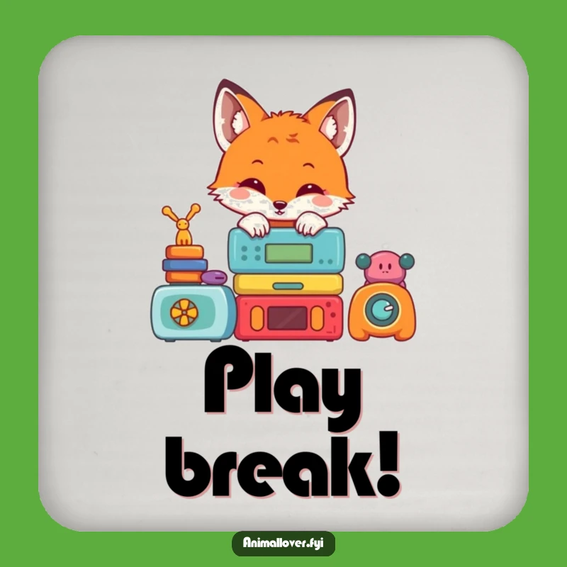 Funny Fox Toy Coaster: Cute & Hilarious Protection for Your Surfaces!