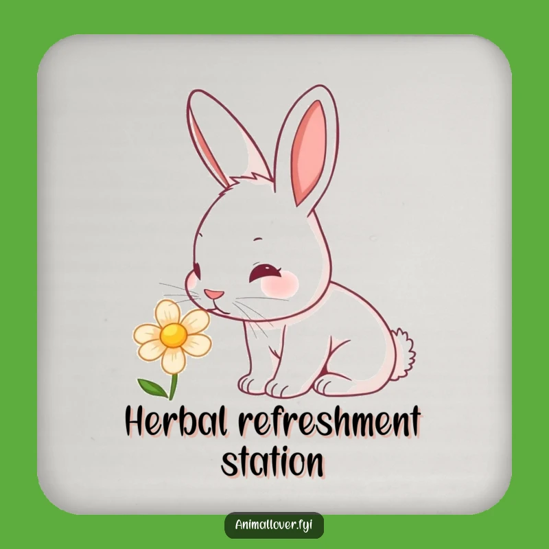 Funny Rabbit Garden Coasters: Protect Surfaces with Cute Nature Art
