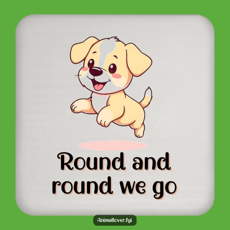 Funny Puppy Drink Coaster Set: Hilarious Dog Protection for Your Surfaces