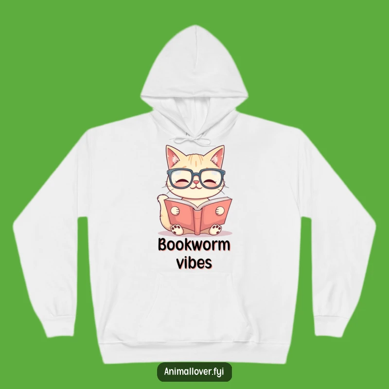 Funny Cat Scholar Hoodie: Cozy Knowledge - The Perfect Funny Gift for Intellectual Comfort