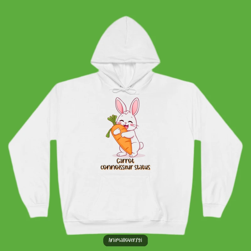 Cozy Funny Bunny Carrot Hugging Hoodie: Your New Favorite Funny Gift